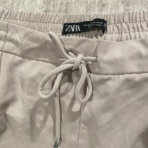 NWOT Zara Drawstring Trouser Slack Ankle Pants